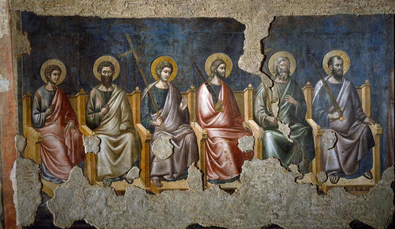 Az utolsó ítélet: az Apotres részlete (freskó alkotó: Pietro Cavallini