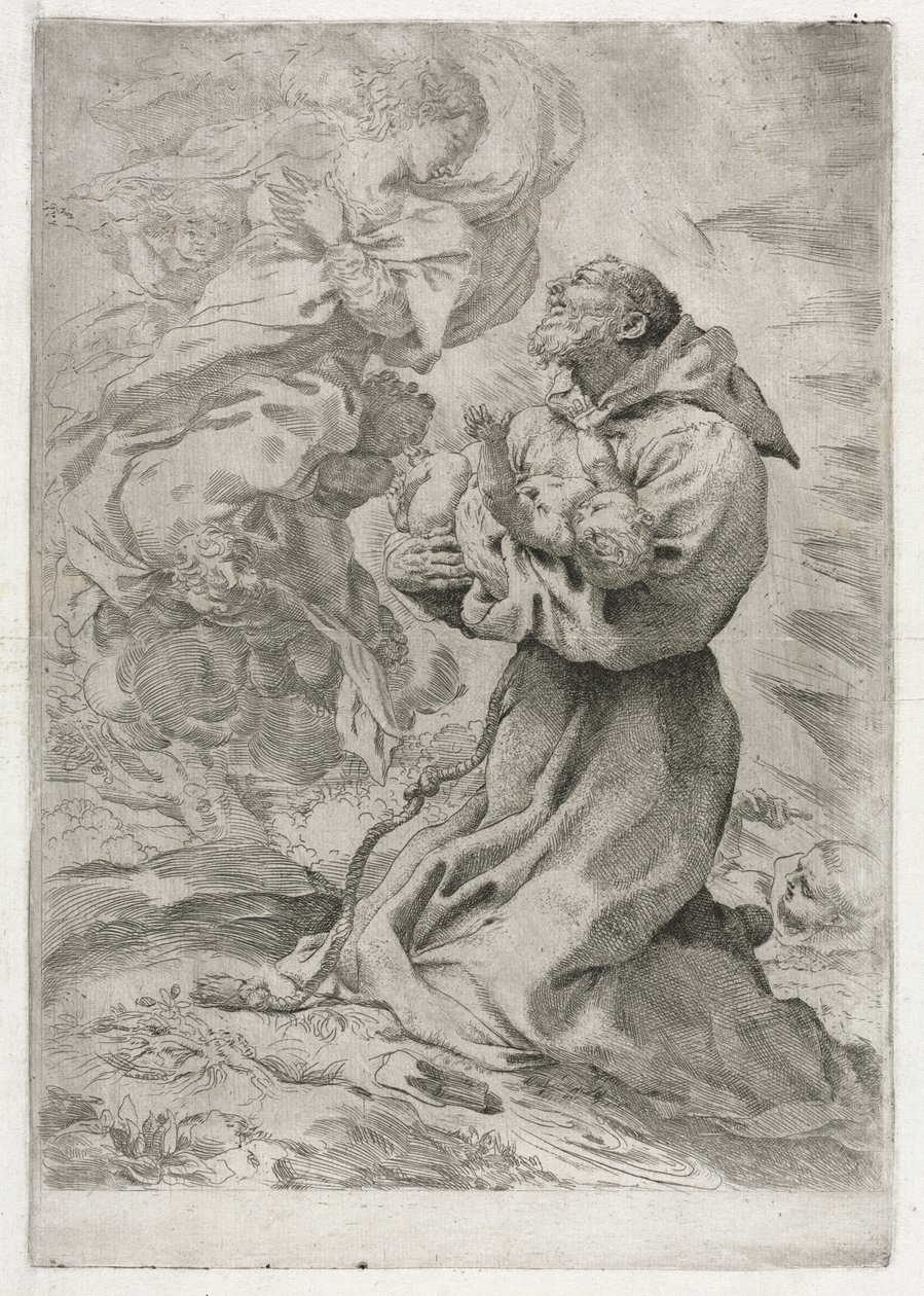 Assisi Szent Ferenc látomása alkotó: Pietro Faccini