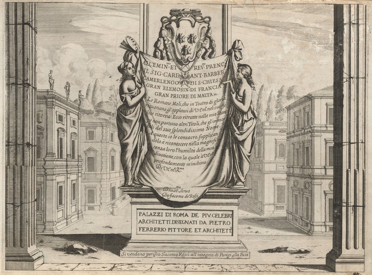 A leghíresebb építészek római palotái alkotó: Pietro Ferrerio
