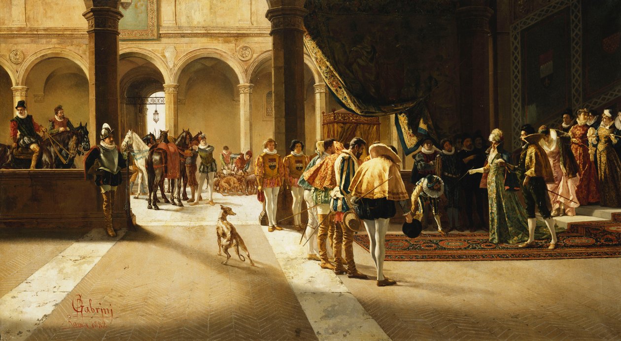 Az érkezés, 1882 alkotó: Pietro Gabrini