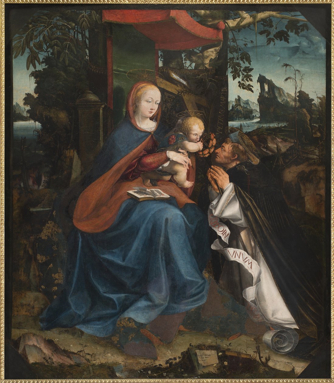 Madonna és gyermeke és Szent Péter vértanú, 1525 alkotó: Pietro Grammorseo