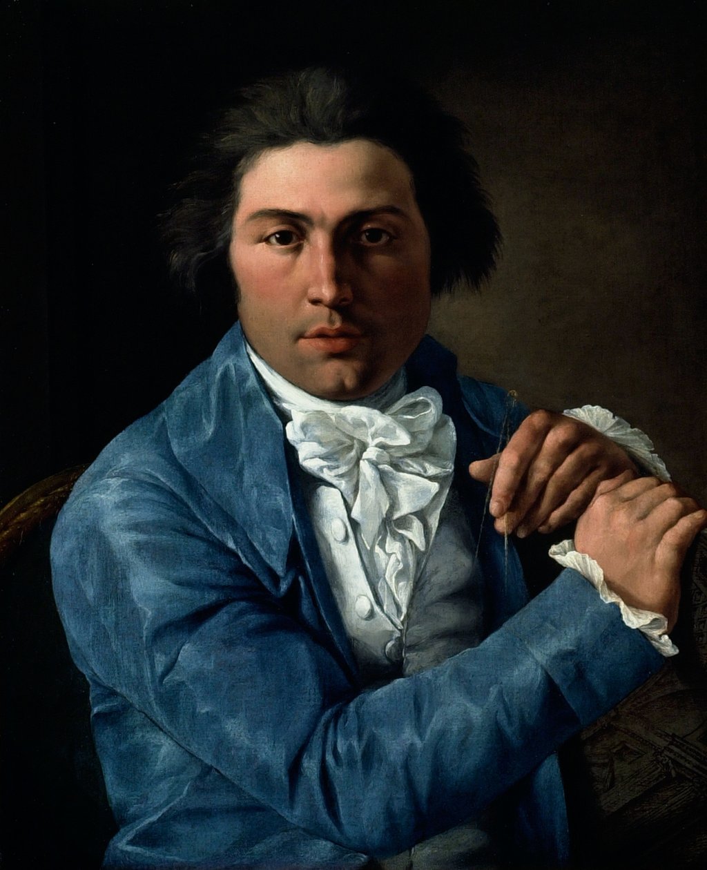 Giuseppe Valadier építész portréja, 1795 körül (olaj, vászon) alkotó: Pietro Labruzzi