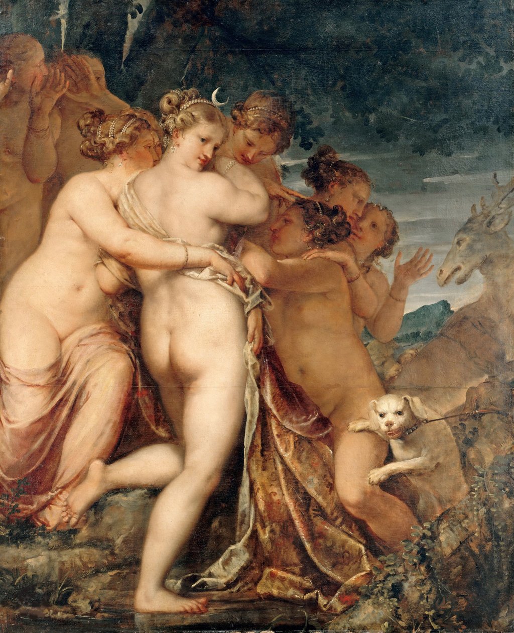 Diana és Actaeon, kb. 1600. alkotó: Pietro Liberi