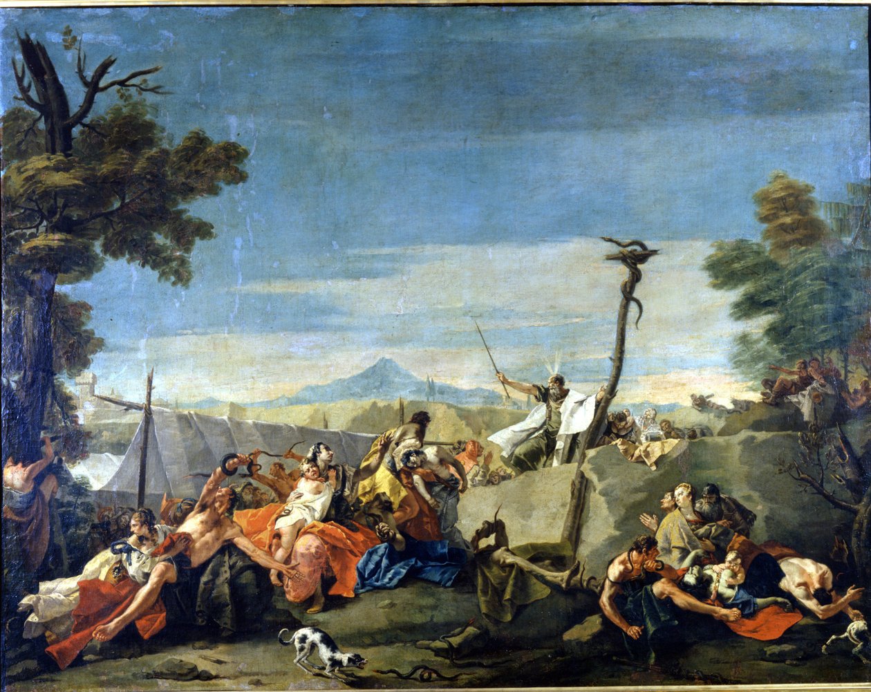 A bronzkígyó (XVIII. század), Pietro Ligari festménye alkotó: Pietro Ligari