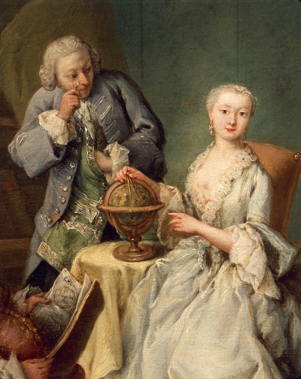 Földrajz lecke alkotó: Pietro Longhi