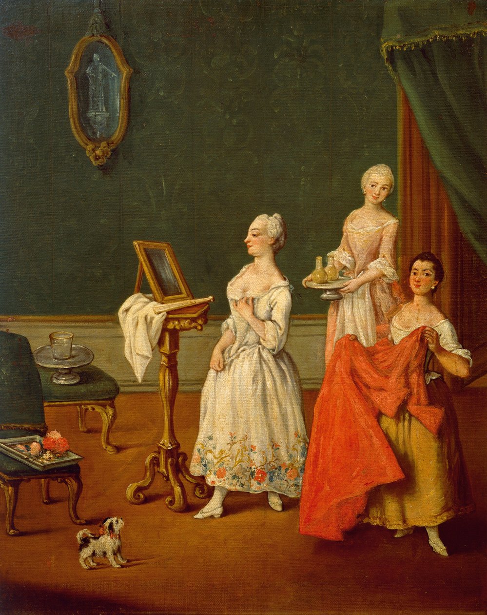 Lady At Her Toilette, Pietro Longhi (1701-1785), olaj, vászon, 61x50 cm alkotó: Pietro Longhi