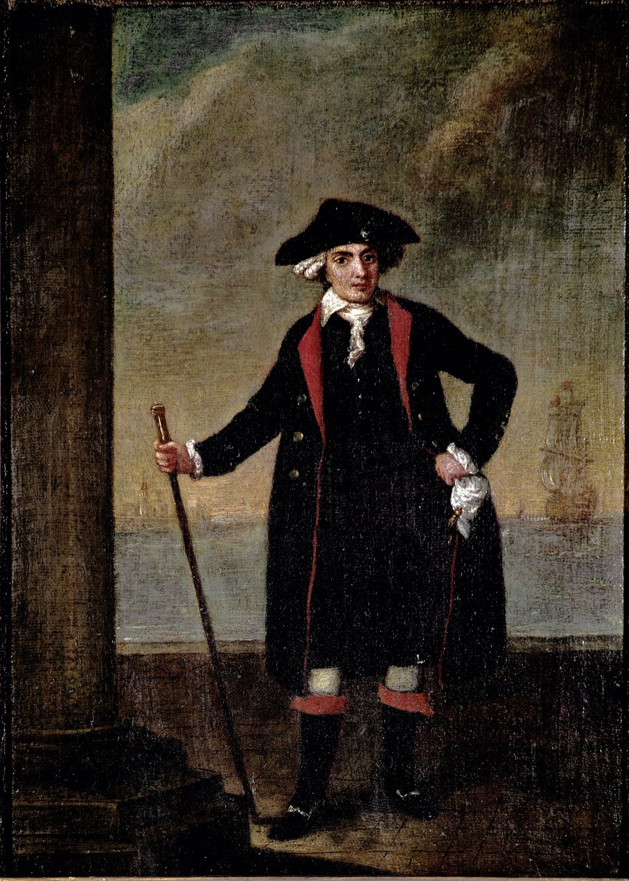 Piero Rinaldi olasz hajókapitány portréja (Piero Rinaldi hajóskapitány portréja) Pietro Longhi (1702-1785) festménye kb. 1781 Méret: 51x38 cm Velence, Ca 