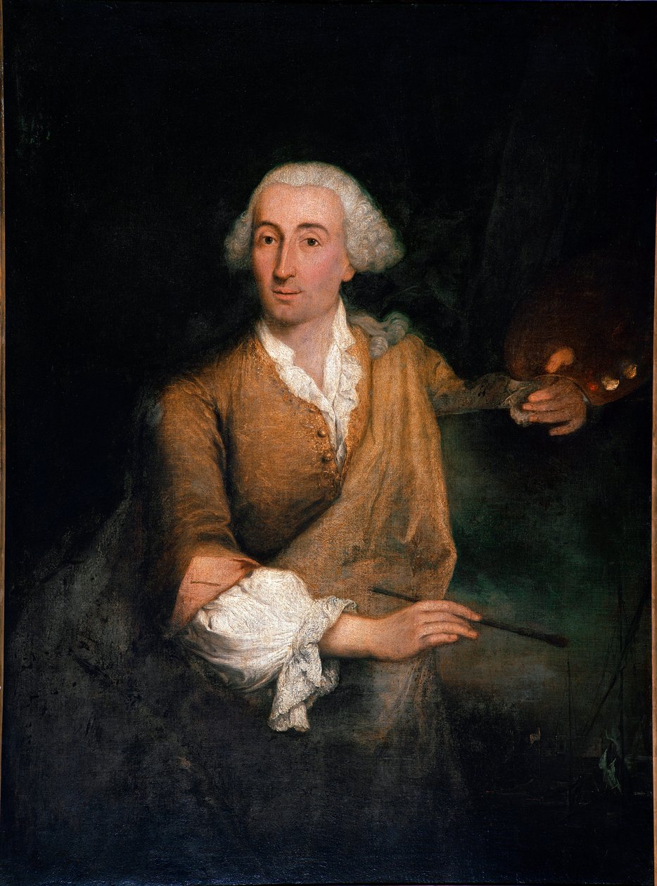Francesco Guardi (1712-1793) festő portréja 52 évesen Pietro Longhi (1702-1785) festménye 1764 V. 132x100 cm Velence, Ca 