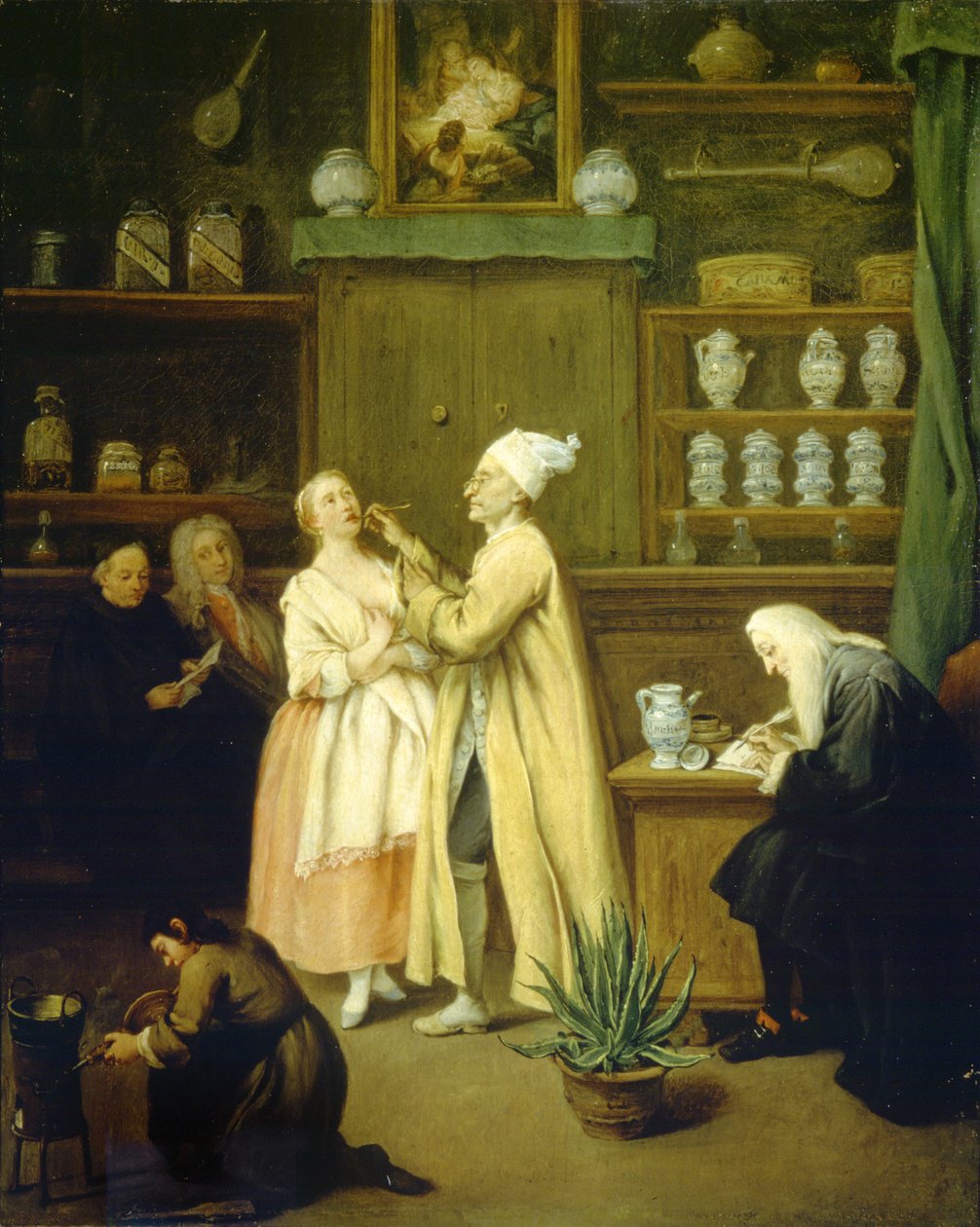A patikus, 1752 körül (olaj, vászon) alkotó: Pietro Longhi