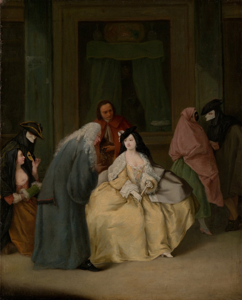 The Meeting, 1746 körül (olaj, vászon) alkotó: Pietro Longhi