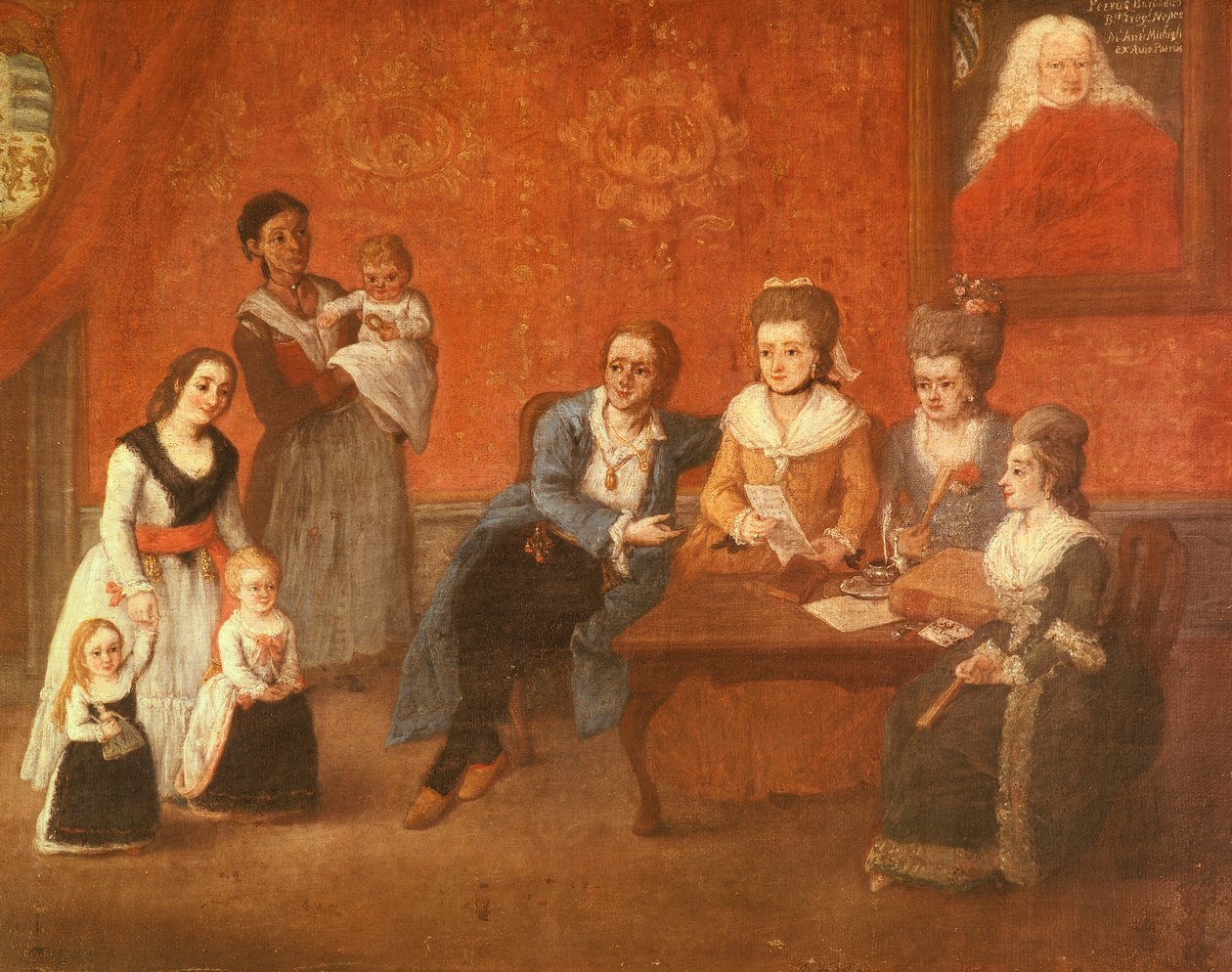 A Michiel család, 1780 körül (olaj, vászon) alkotó: Pietro Longhi