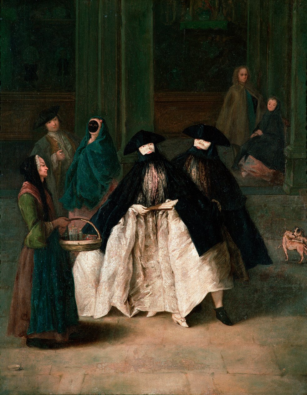 A parfümgyártó, 1756 körül (olaj, vászon) alkotó: Pietro Longhi