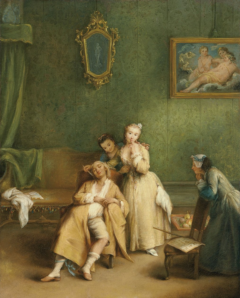 A csiklandozó c. 1755 alkotó: Pietro Longhi