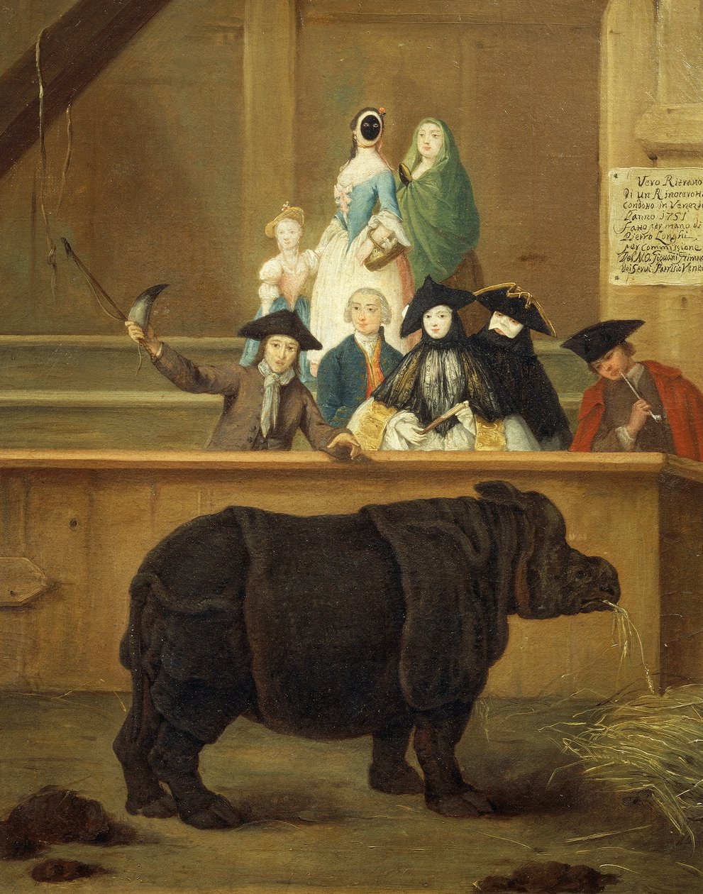 Az orrszarvú kiállítása alkotó: Pietro Longhi