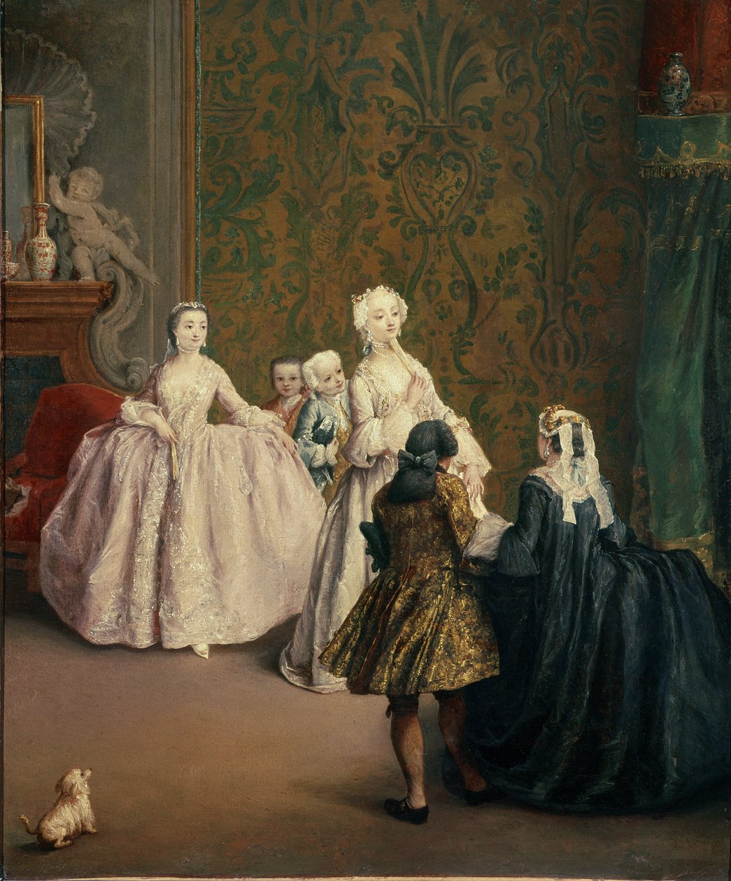 A bemutató (olaj, vászon alkotó: Pietro Longhi