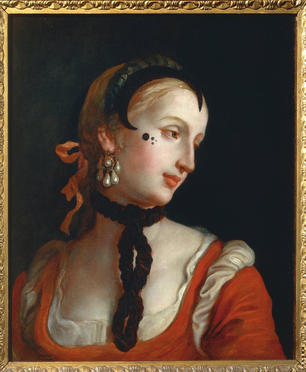 Velence: Nő szépségfolttal, Pietro Longhi alkotó: Pietro Longhi