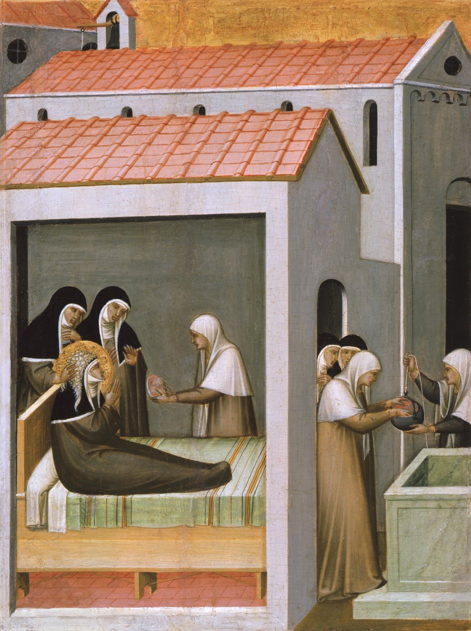 Das Eiswunder der heiligen Humilitas alkotó: Pietro Lorenzetti