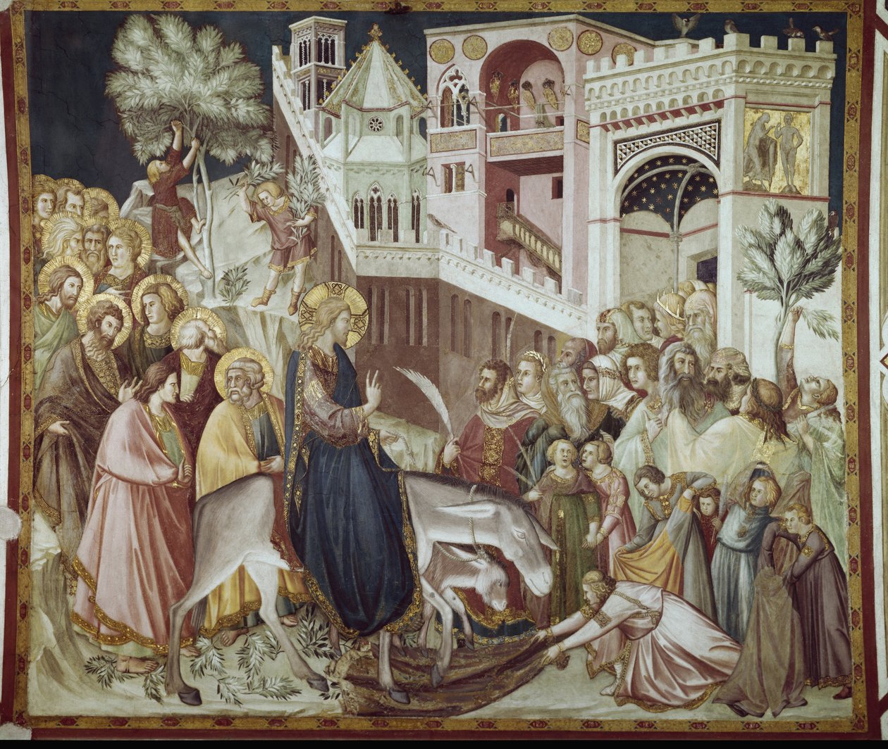 Krisztus belépése Jeruzsálembe – Pietro Lorenzetti freskója (1280-1348) alkotó: Pietro Lorenzetti