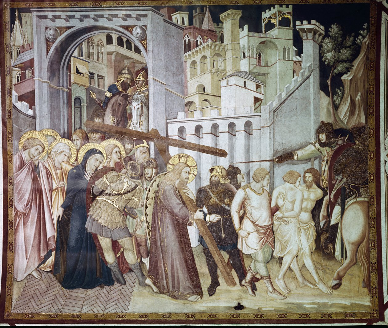 Krisztus szenvedése – Pietro Lorenzetti freskója (1280-1348) alkotó: Pietro Lorenzetti
