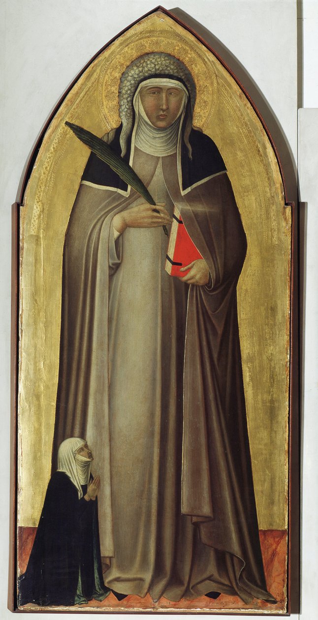 Beata Umilta életének poliptichonja (a Beata részlete) - Detrempe fán alkotó: Pietro Lorenzetti