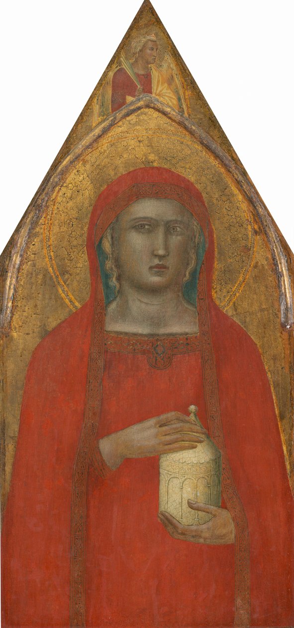 Szent Mária Magdolna angyallal [bal oldali panel] alkotó: Pietro Lorenzetti