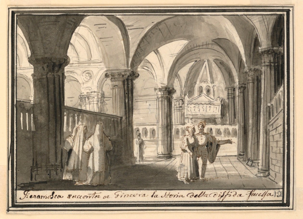 Színpadtervezés, templombelső alkotó: Pietro Narducci