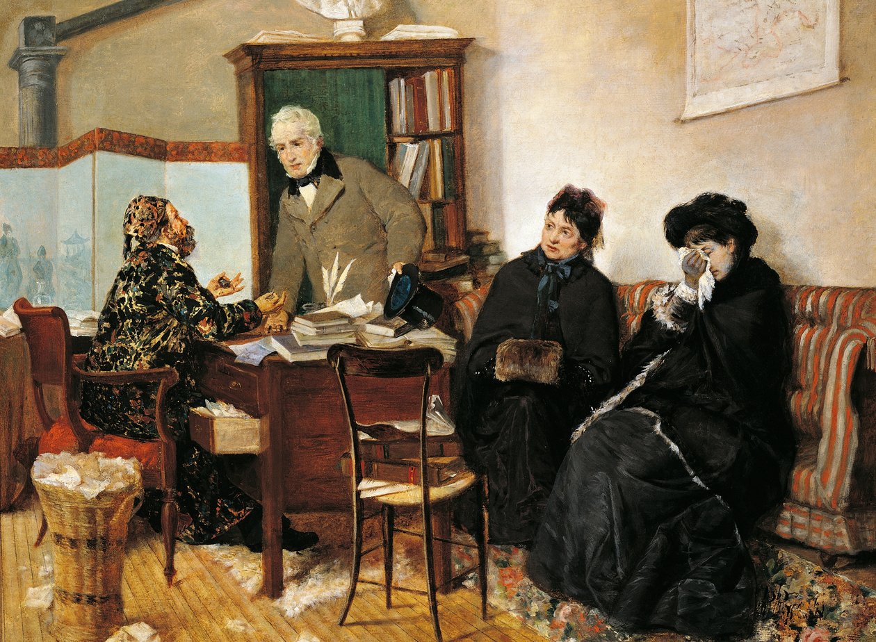 A közjegyzőnél, Pietro Pajetta (1845-1911) alkotó: Pietro Pajetta
