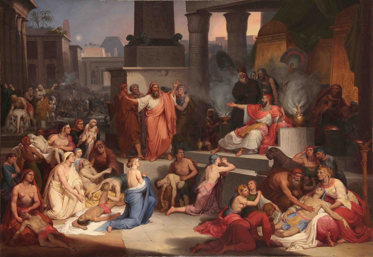 Egyiptom elsőszülöttjének halála, 1838-1839 alkotó: Pietro Paolétti