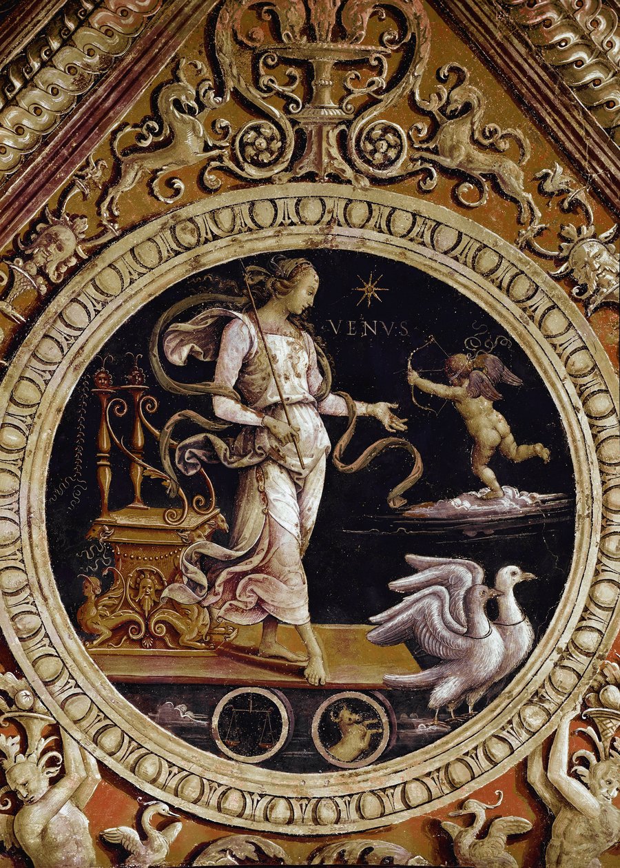 Vénusz allegorikus ábrázolása (freskó alkotó: Pietro Perugino