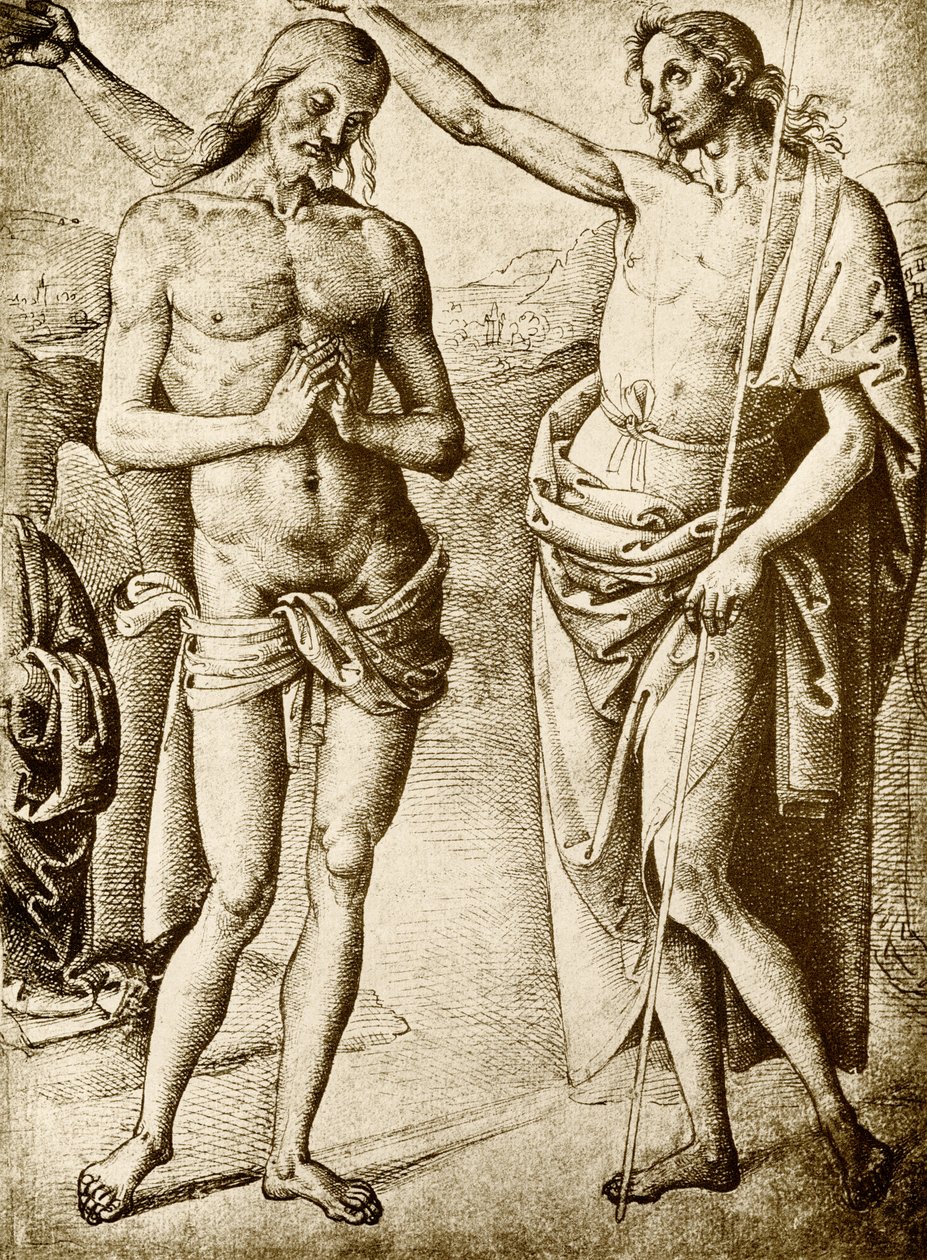 Krisztus keresztsége alkotó: Pietro Perugino