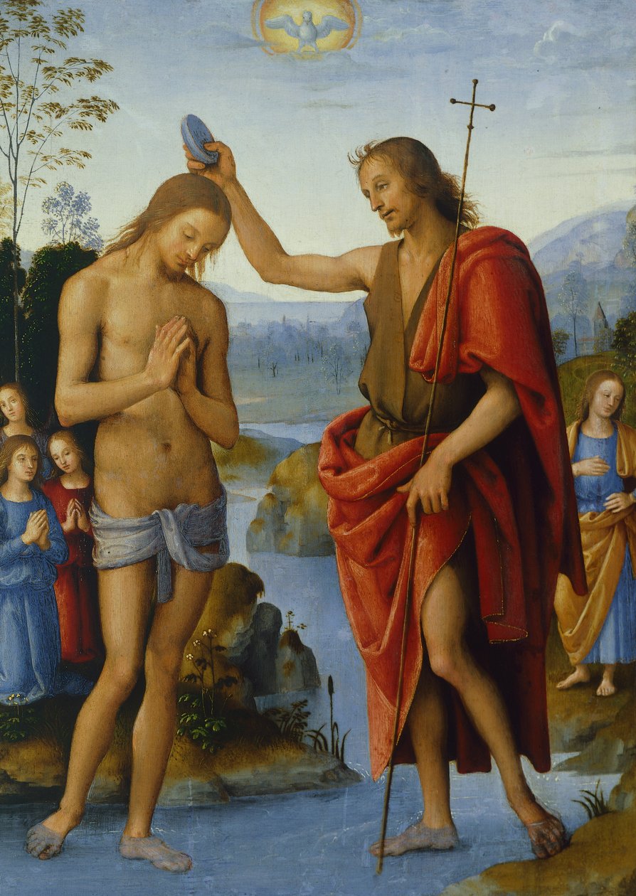 Krisztus keresztsége, Pietro Perugino (kb. 1450-1523) alkotó: Pietro Perugino
