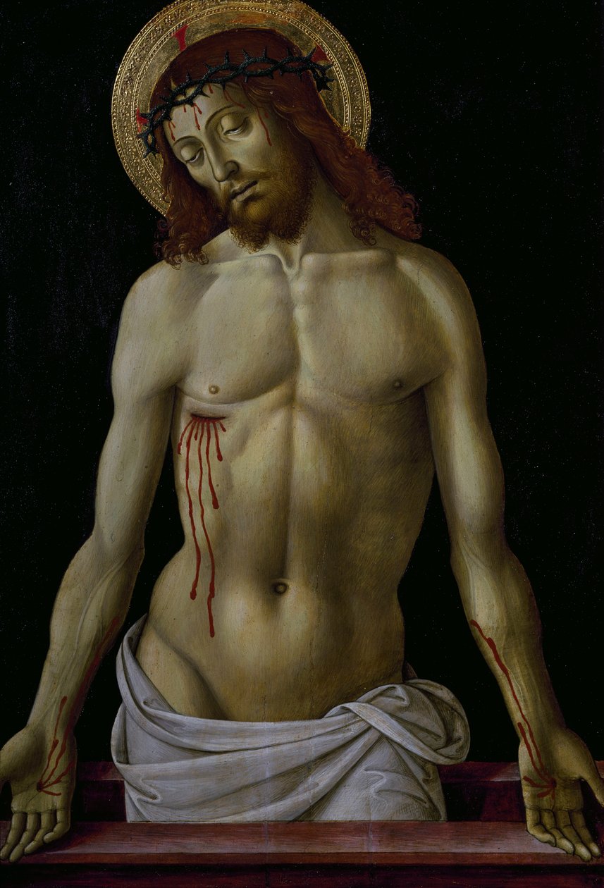 Krisztus Pietában, Perugino (1450 kb-1523), olaj, fa, 525x365 cm alkotó: Pietro Perugino