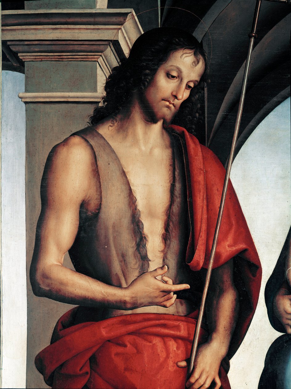Keresztelő Szent János részlete (festmény alkotó: Pietro Perugino