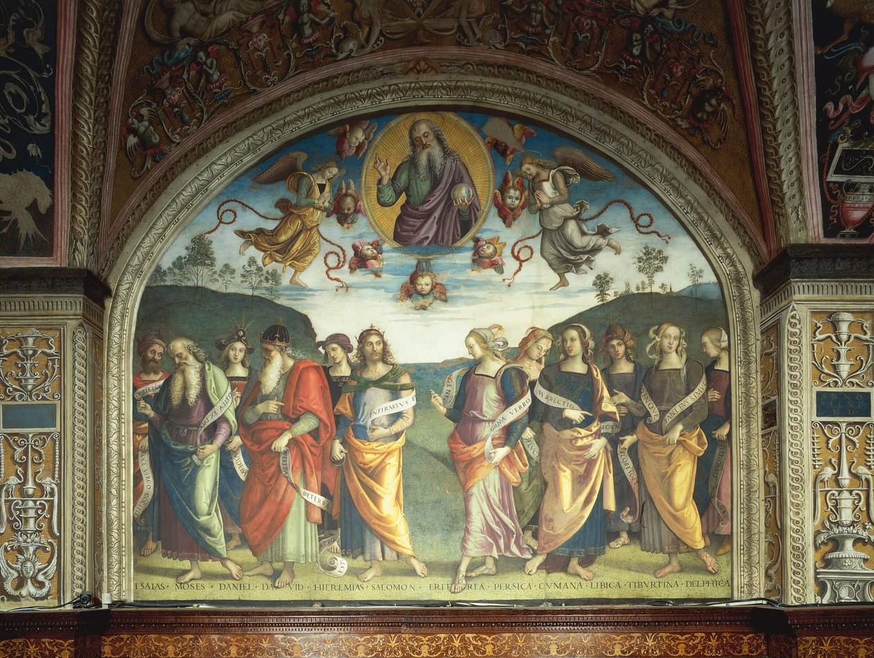 Szentatya prófétákkal és szibillákkal alkotó: Pietro Perugino