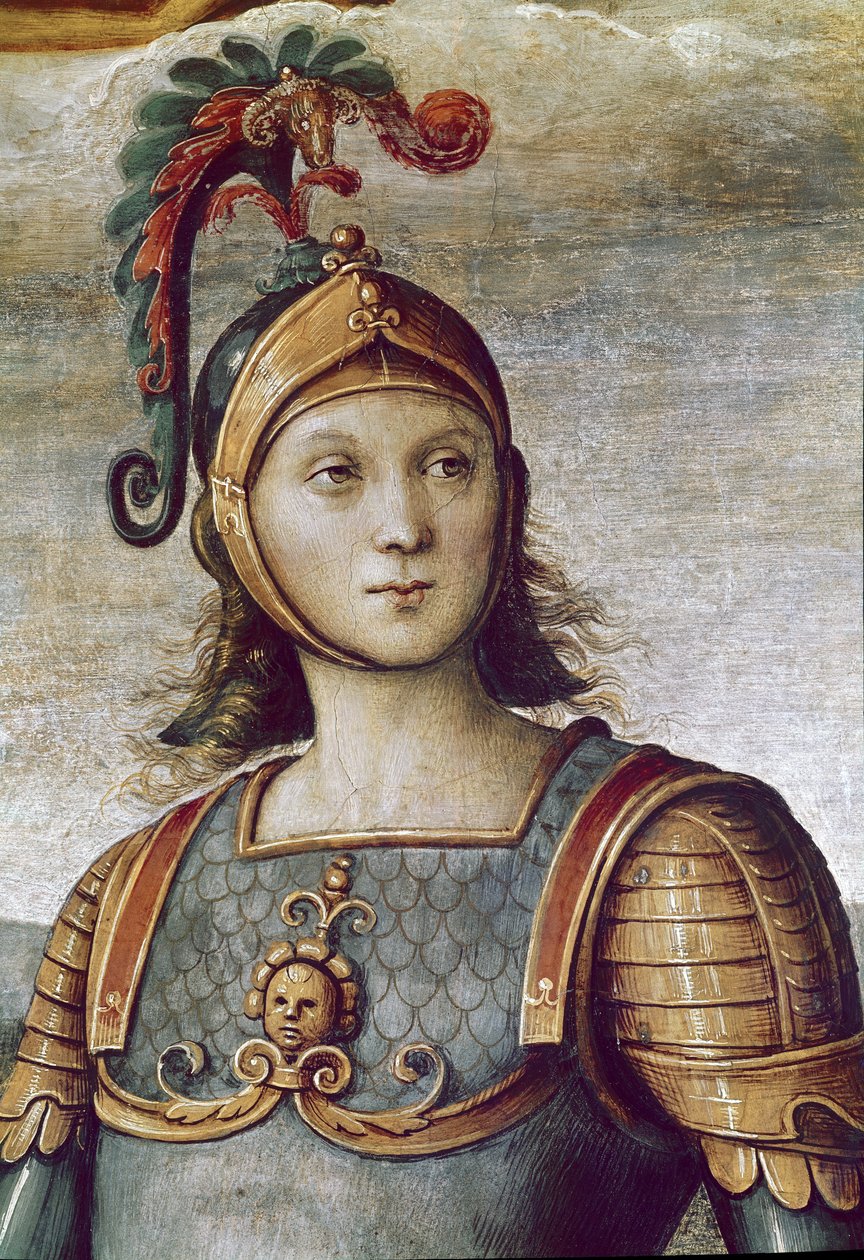 Horatius Cocles, az Erő és mértékletesség részlete (freskó alkotó: Pietro Perugino