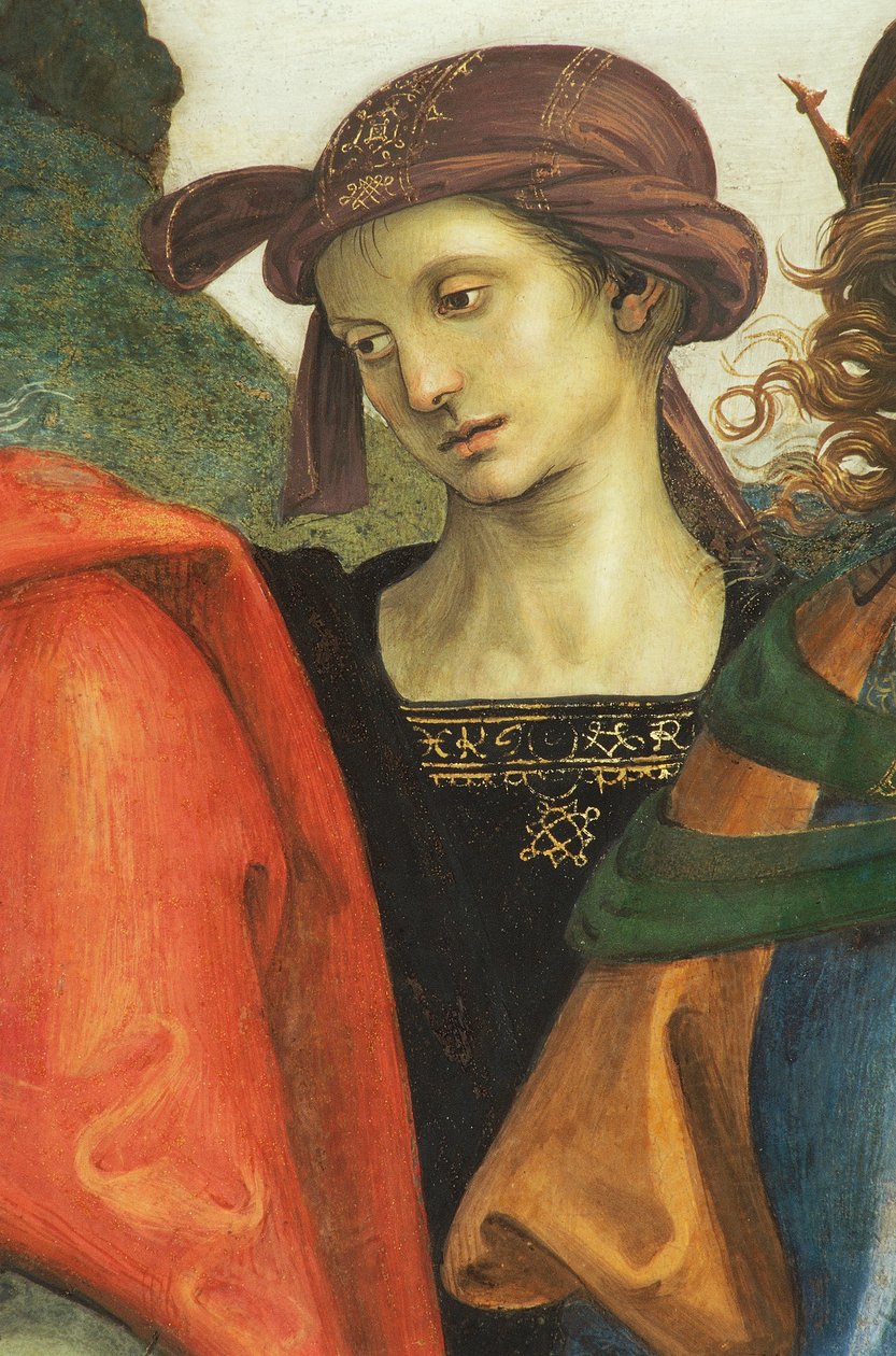 Jeremiás, részlet a Szentatyától prófétákkal és szibillákkal alkotó: Pietro Perugino