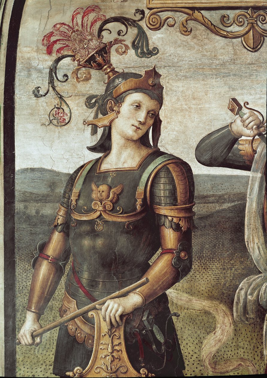 Lucius Quinctius, az Erő és mértékletesség részlete (freskó alkotó: Pietro Perugino