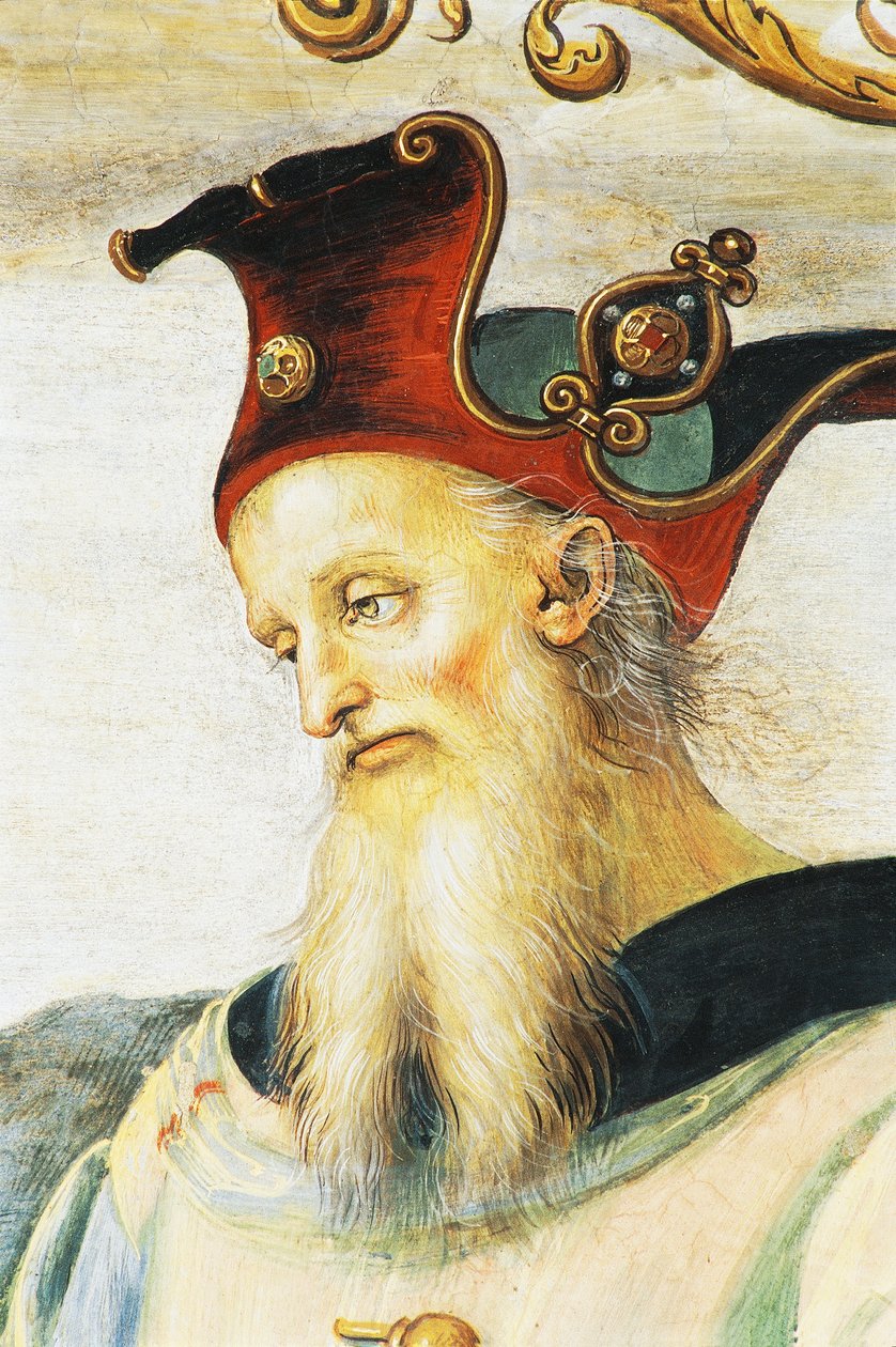 Pericles, Perugino (körülbelül 1450-1523), freskó, Audience Hall, Collegio del Cambio (A változás főiskolája), Priors Palace, Perugia, Umbria, Olaszország alkotó: Pietro Perugino