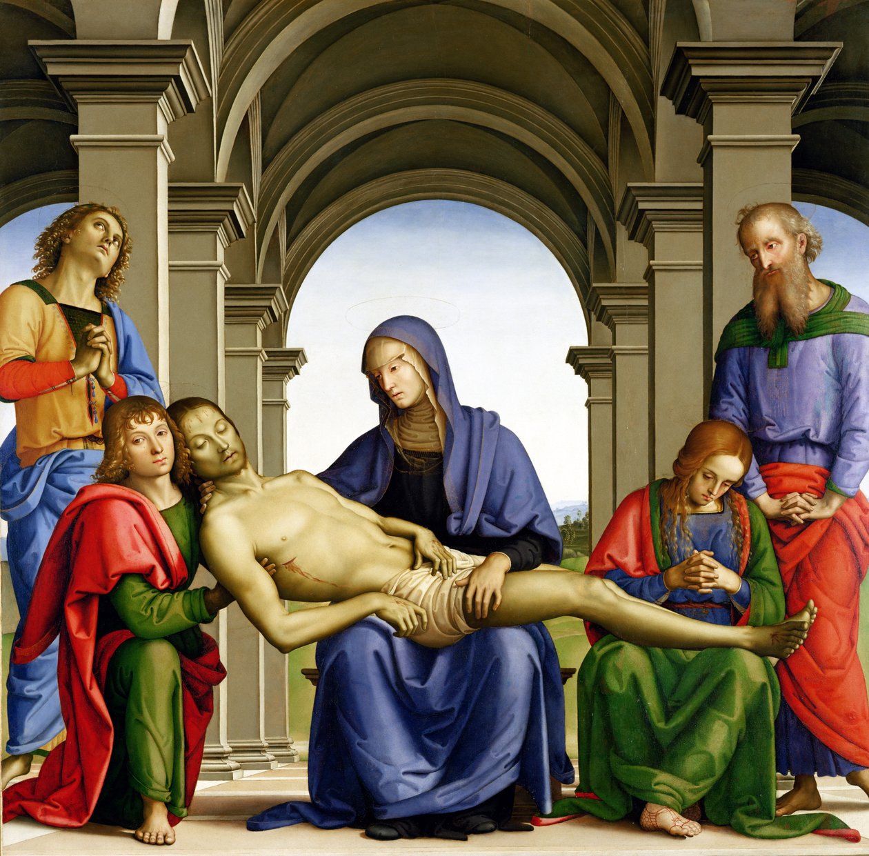 Pieta, 149394 (tempera, tábla) alkotó: Pietro Perugino