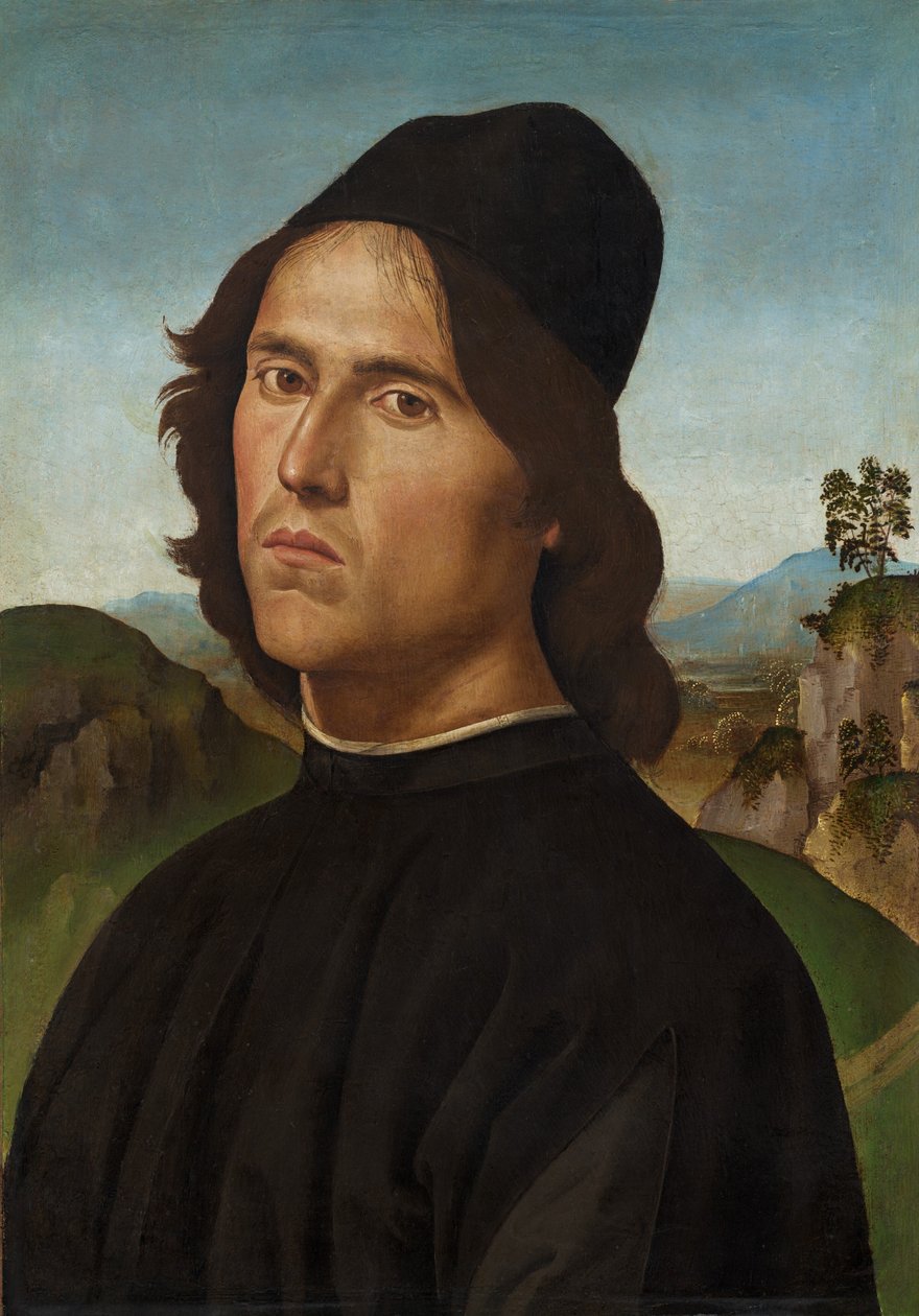 Lorenzo di Credi portréja alkotó: Pietro Perugino