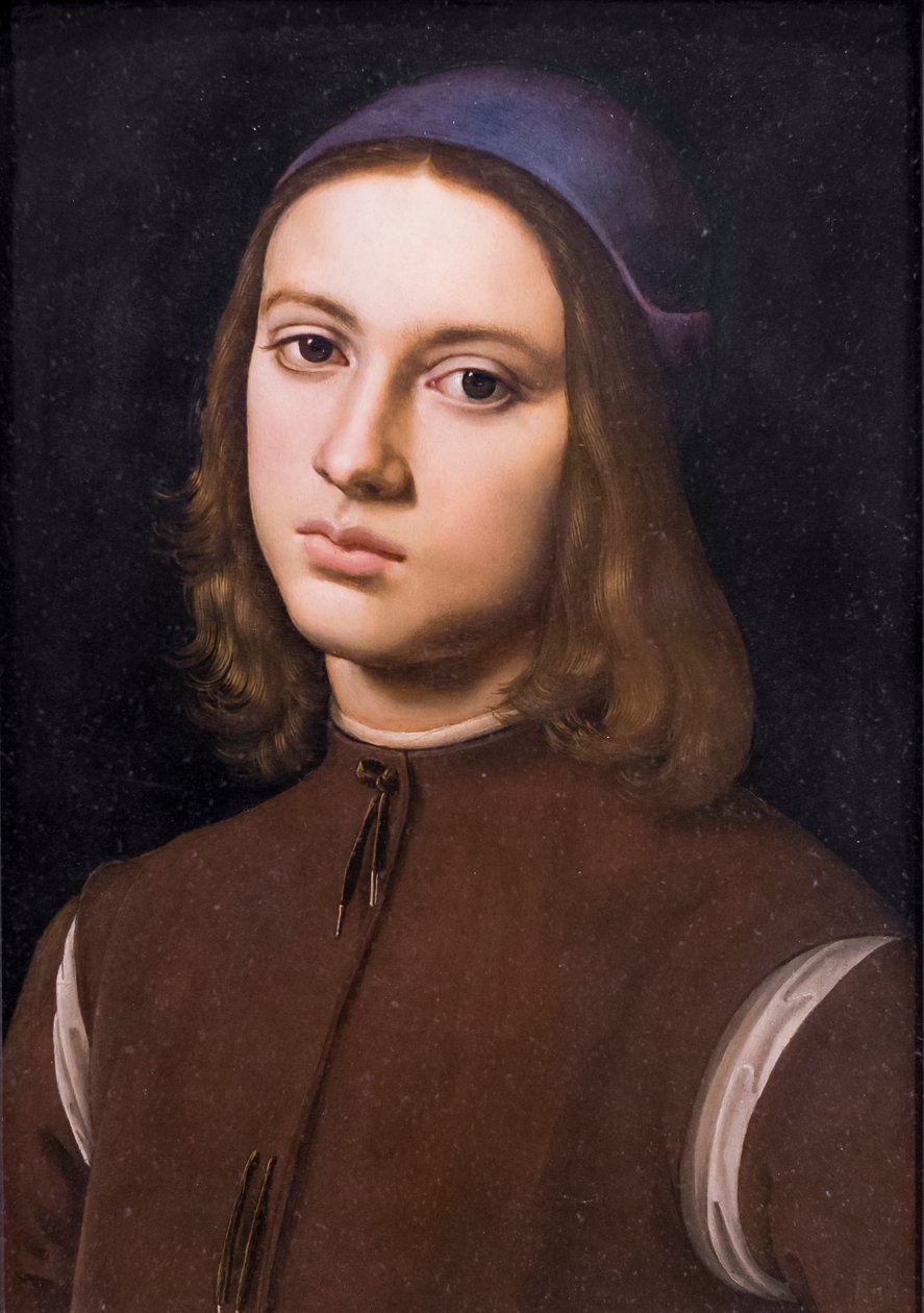 Egy fiatal férfi portréja alkotó: Pietro Perugino