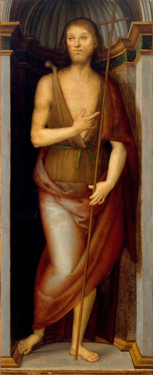 Keresztelő Szent János, Szent Lúcia. alkotó: Pietro Perugino