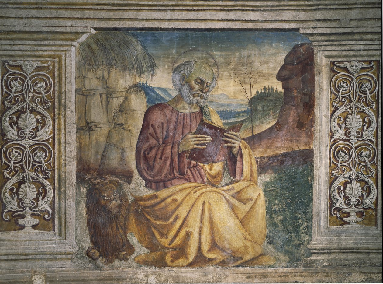 Szent Márk (freskó alkotó: Pietro Perugino