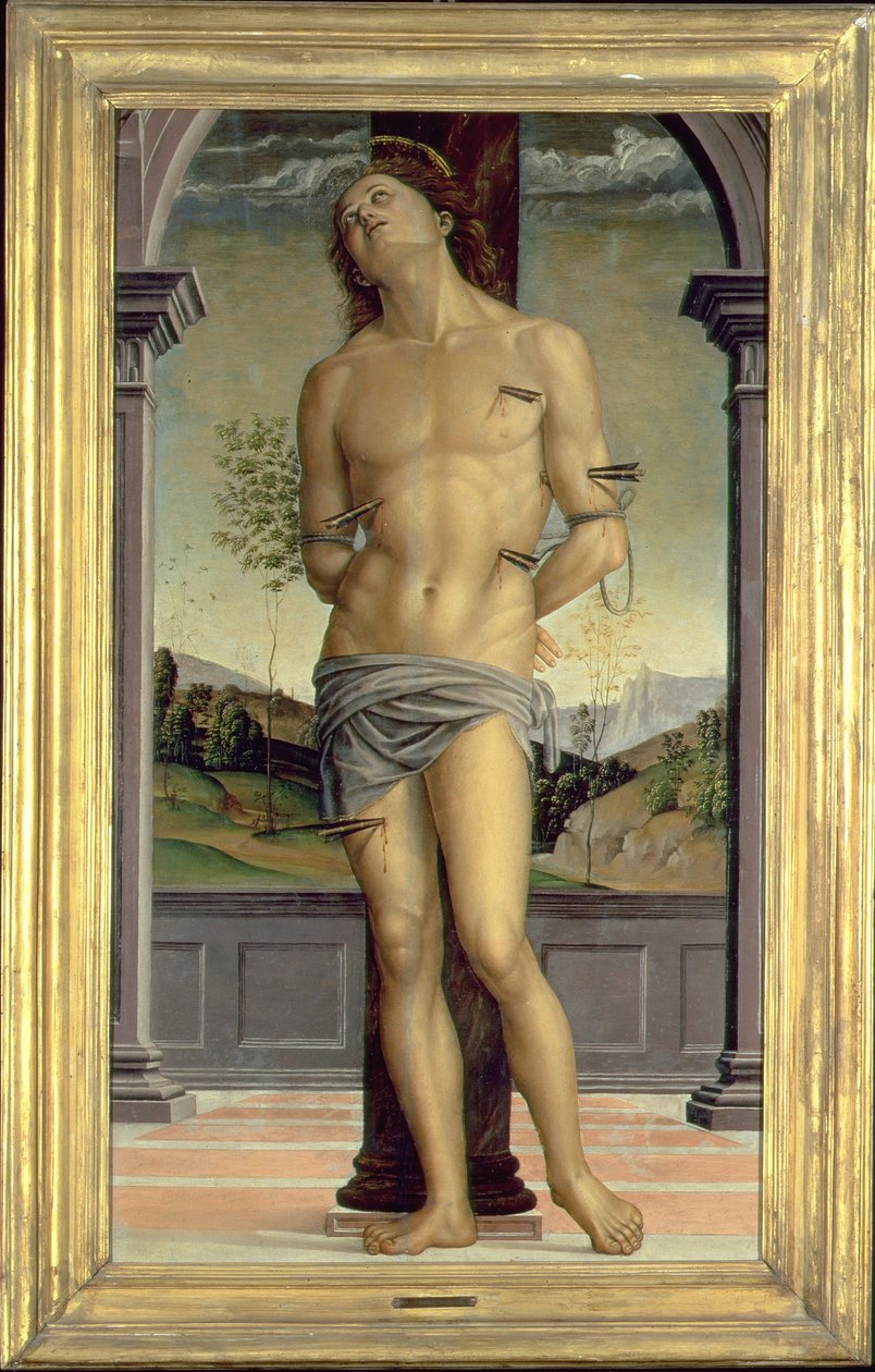 Szent Sebestyén alkotó: Pietro Perugino