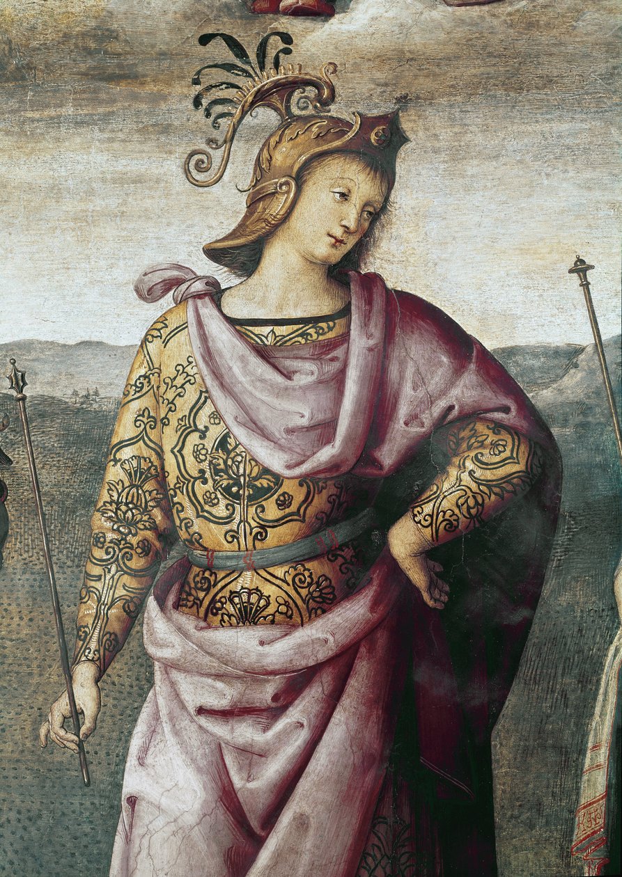 Scipio Africanus, az Erő és mértékletesség részlete (Freskó alkotó: Pietro Perugino