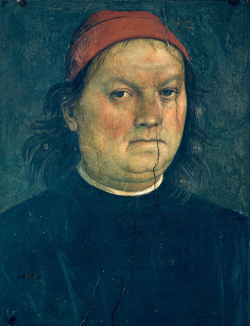 Önarckép, 1500 körül, Pietro Perugino (kb. 1450-1523), freskó, 40x30,5 cm alkotó: Pietro Perugino