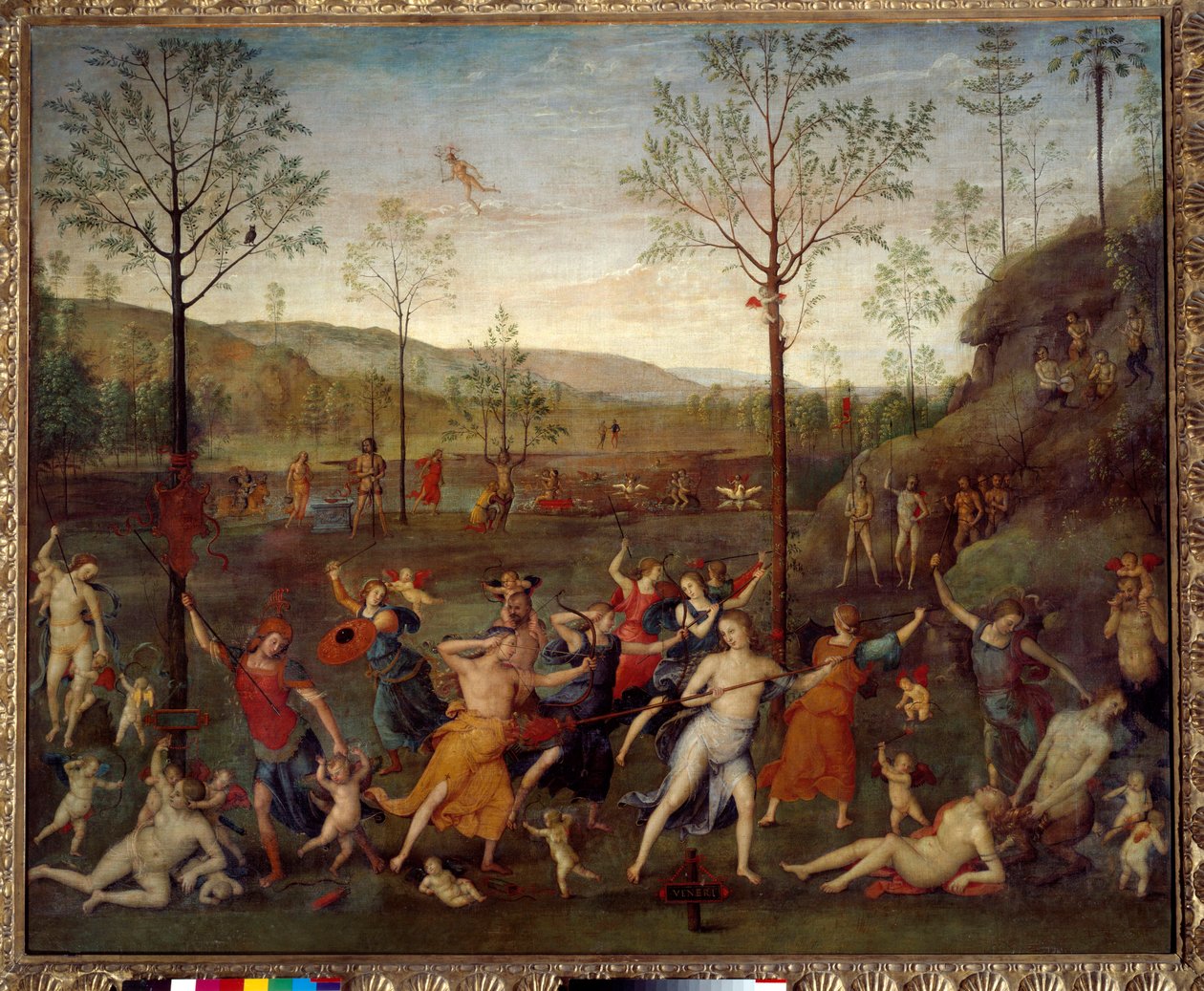 Pietro Vannucci dit Il Perugino (A Perugin) A szerelem csatája és a tiszta festészet (1450-1523) alkotó: Pietro Perugino