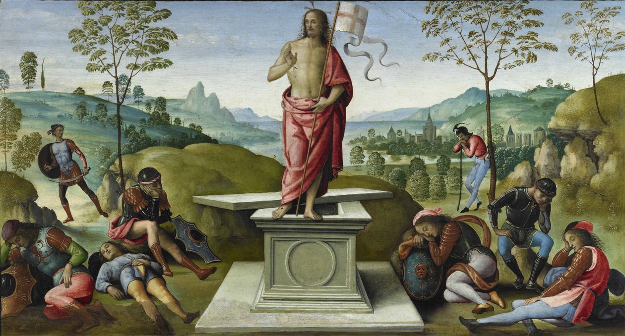 A feltámadás, 1496-1500 alkotó: Pietro Perugino