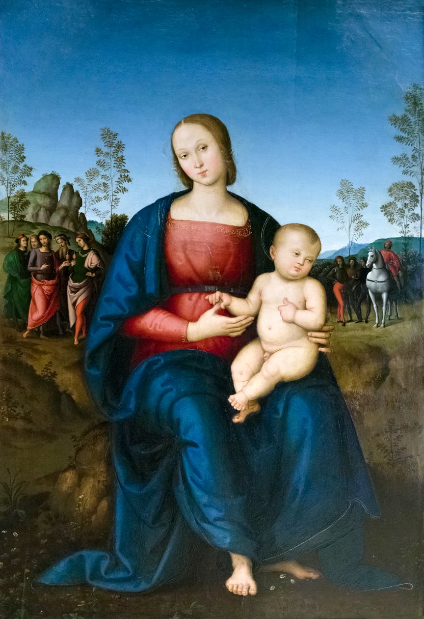 Szűz gyermekkel alkotó: Pietro Perugino