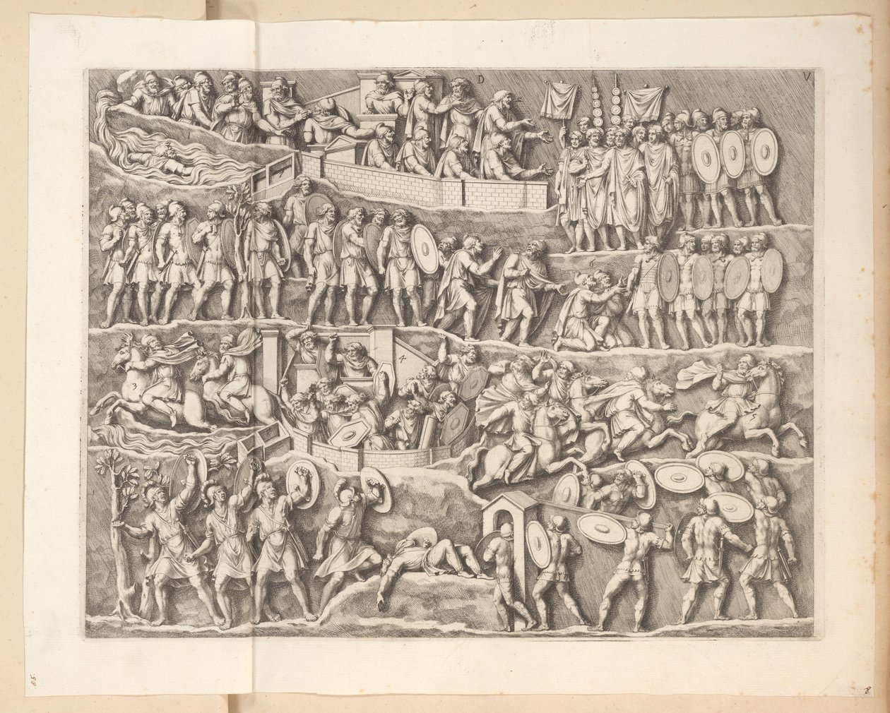Domborművek Septimius Severus ívén Rómában alkotó: Pietro Sante Bartoli